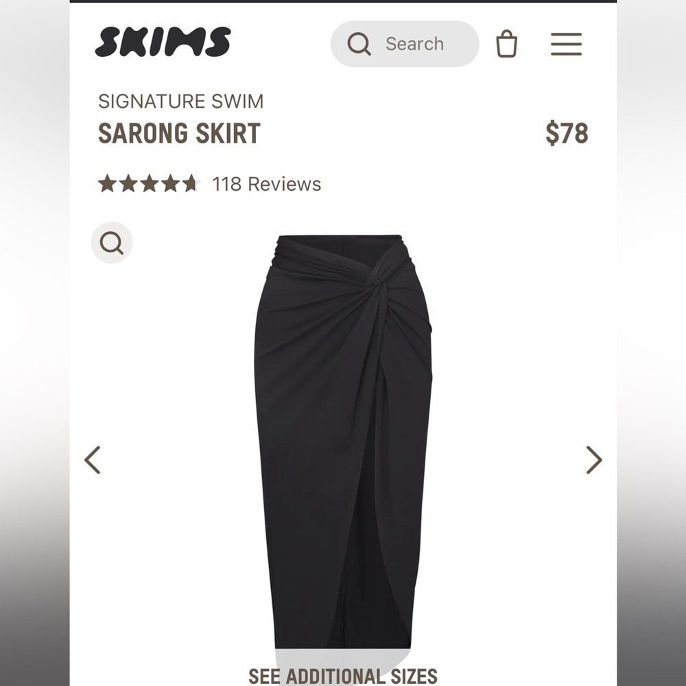 Skims sarong onyx
